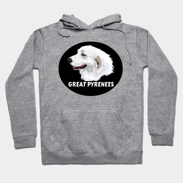 Great Pyrenees Dog Breed Profile Art Hoodie by SistersRock